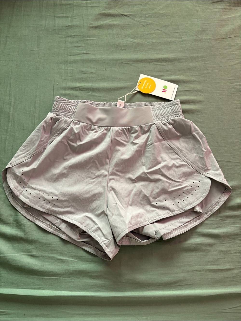 Light grey active shorts by Muses Only